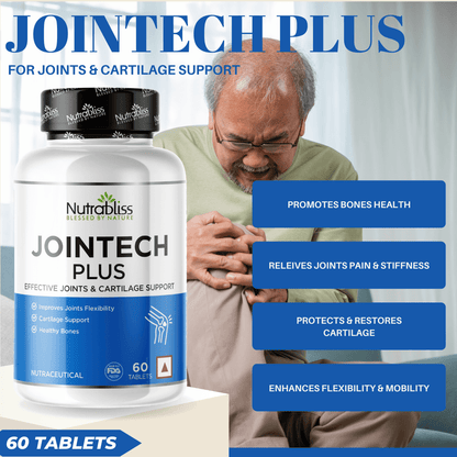 Nutrabliss Jointech Plus joints and cartilage support Glucosamine, Collagen 60tablets - Nutrabliss 