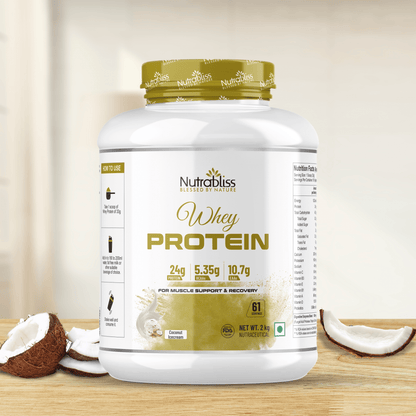 Nutrabliss Whey Protein | Cafe Mocha Flavour | 61 Servings 2 Kg