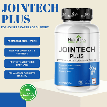 Nutrabliss Jointech Plus joints and cartilage support Glucosamine, Collagen 60tablets - Nutrabliss 