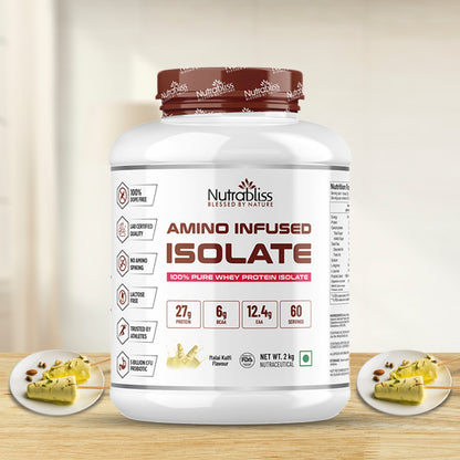 Nutrabliss Amino Infused Isolate Whey added digestive enzymes and Probiotics 2 Kg