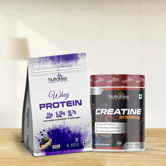 Nutrabliss Muscle Max Combo | Whey Protein & Creatine